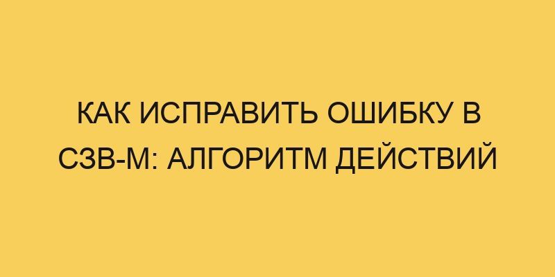 Как исправить ошибку в СЗВ-М: алгоритм действий 3 kak ispravit oshibku v szv m algoritm dejstvij 1464