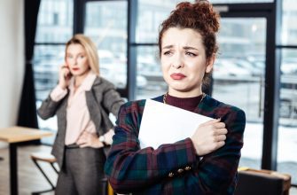 after job interview young accountant crying after job interview with strict businesswoman