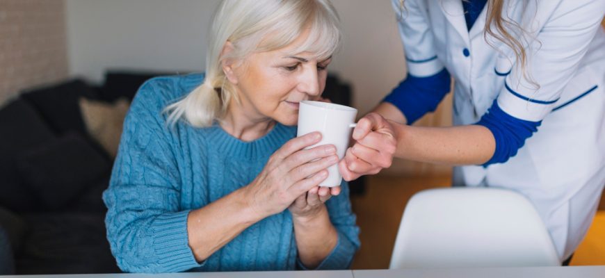 elderly woman nursing home